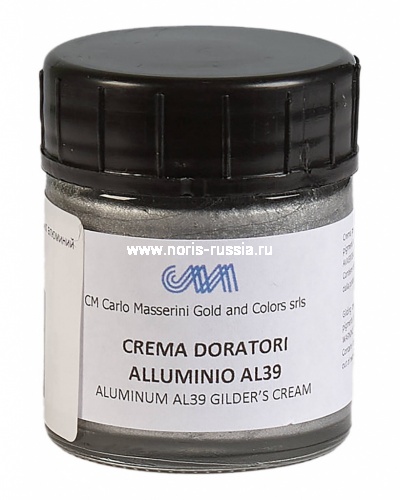 Паста бронзовая Masserini Gilding Cream, 30 мл. алюминий