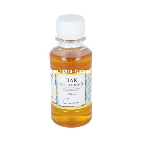 Лак шеллачный для декоративных работ Сонет, (120 мл)