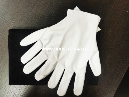 Перчатки хлопковые, белые для потали (размер L)