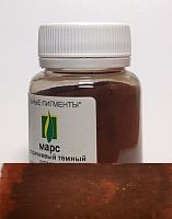Марс коричневый тёмный 50 гр., Натуральный пигмент, Россия
