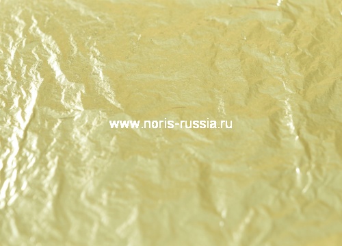Сусальное золото Лимонное светлое 1,25г., Noris, (80мм), 18к, 25л.