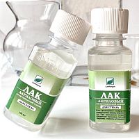 Лак Акриловый для стекла (финишный), глянцевый 100 мл