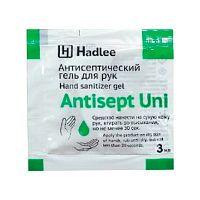 Антисептик для рук Hadlee Antisept Uni 3мл, саше, 4207-с